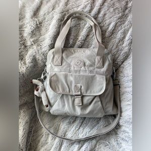 Kipling Pahneiro Crossbody Bag in “Shell Grey”
